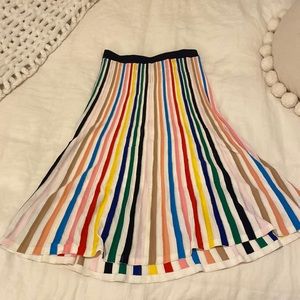 Rainbow midi skirt